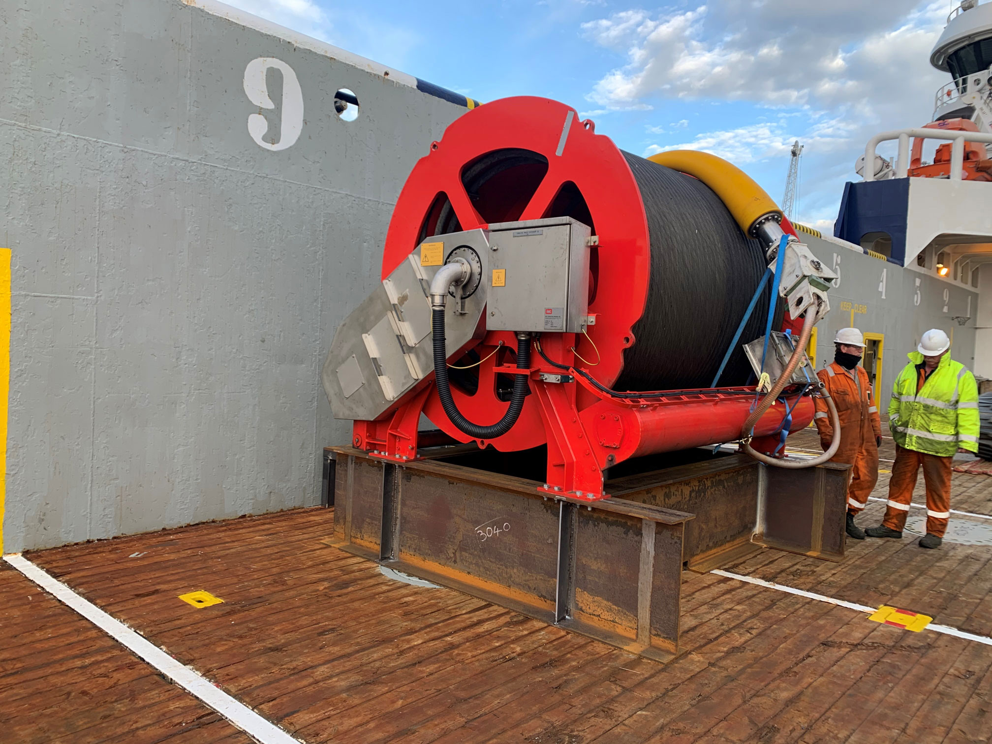 Subsea Trencher Mobilisation Aboard The Rem Cetus